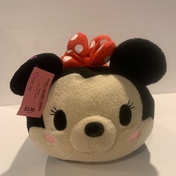 Pair Of 2 Disney Tsum Tsum Mickey & Minnie Mouse Plush 13" Long Stuffed Toys - Picture 2 of 11